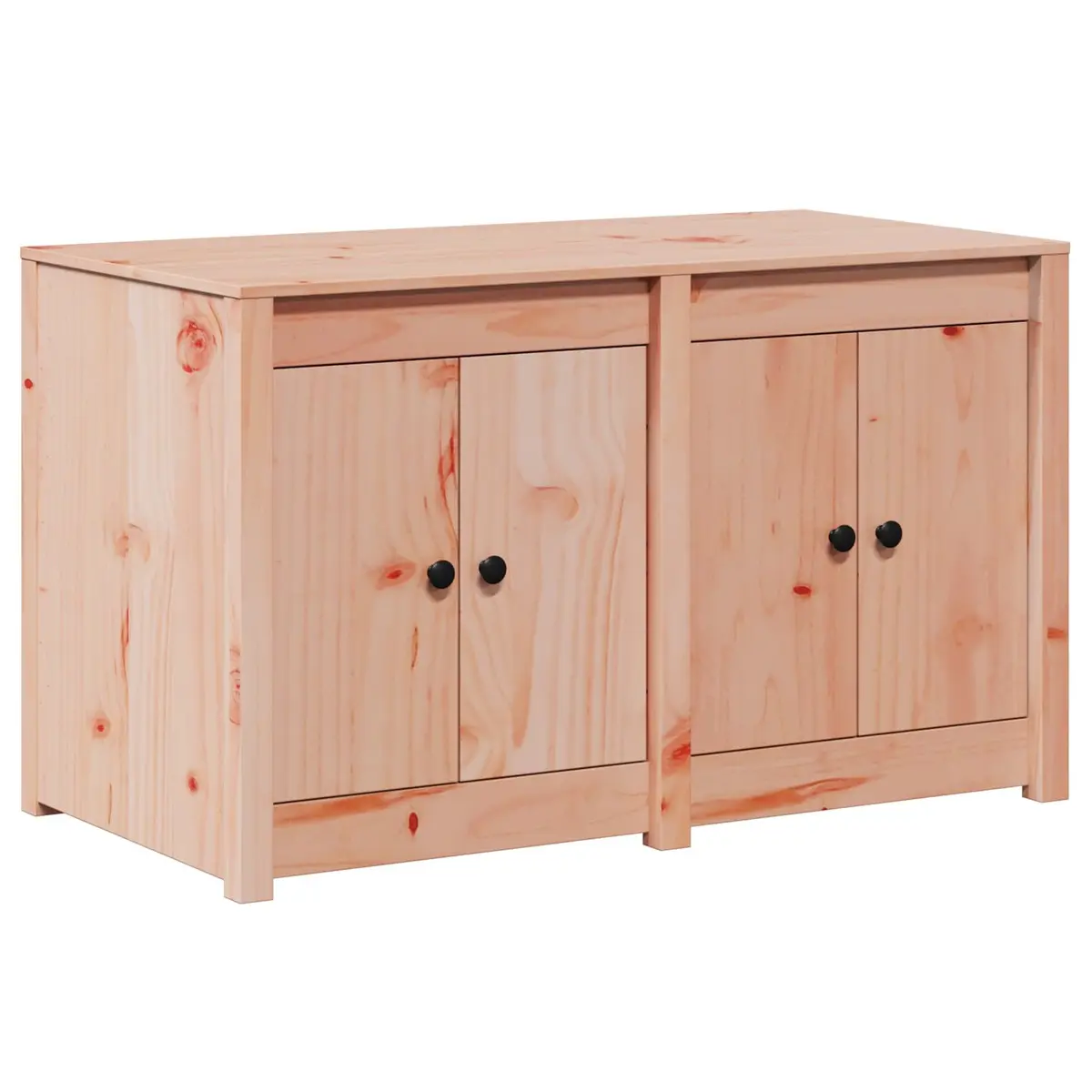 Brown Oak Kitchen Cabinet with Shelf