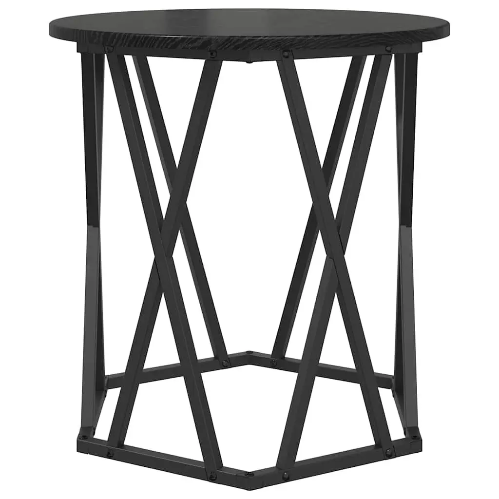 Round Coffee Table in Black Finish