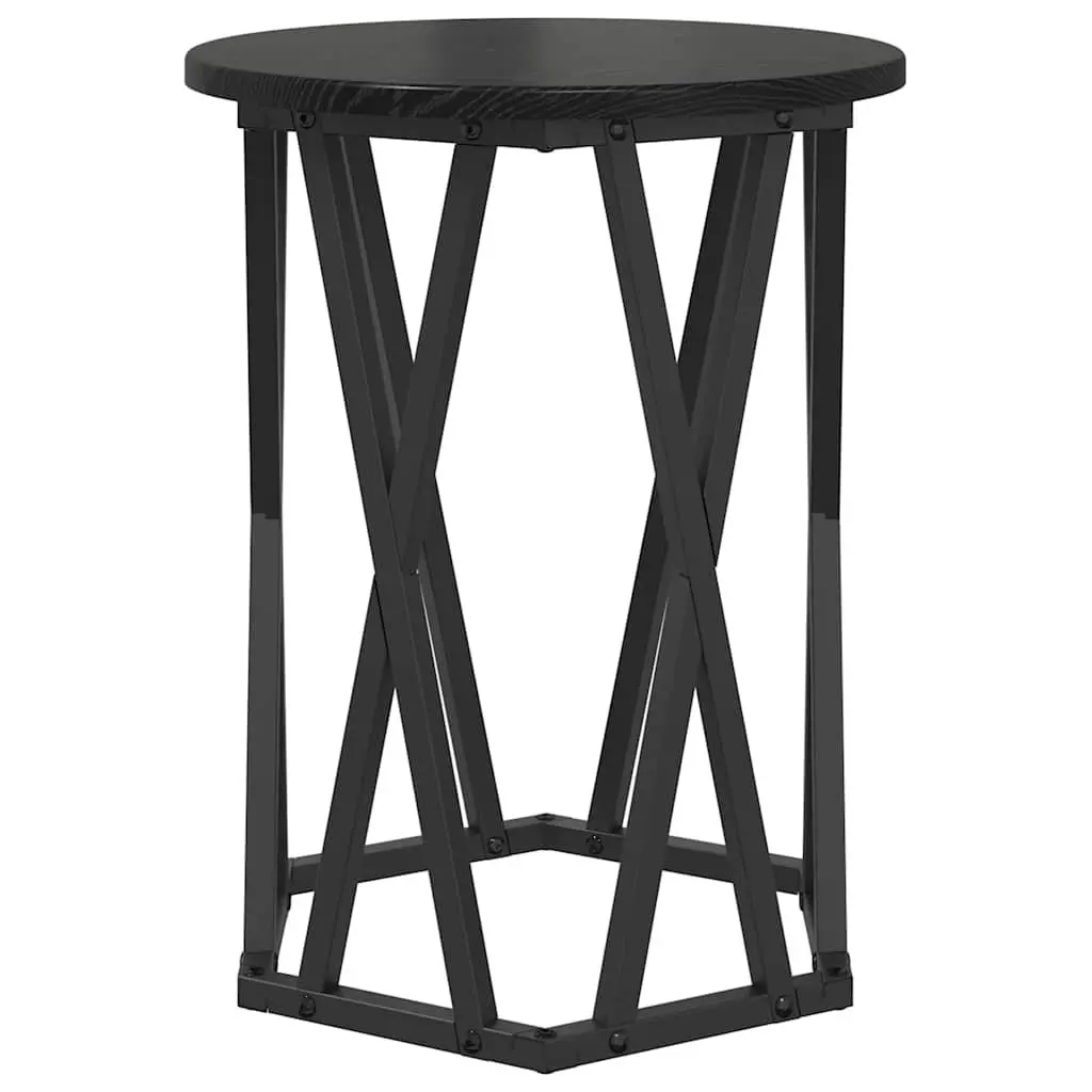 Round Coffee Table in Black Finish