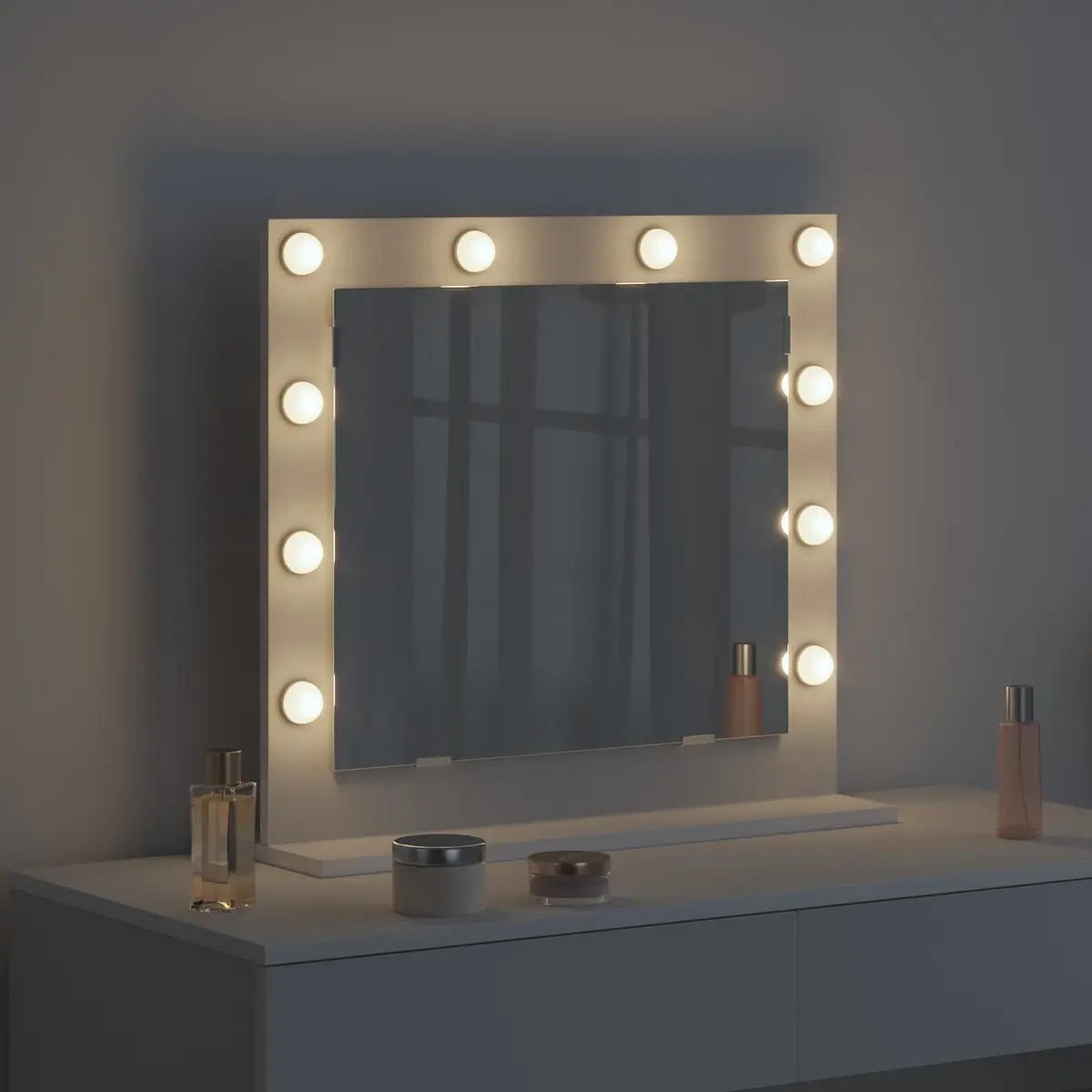 LED Vanity Mirror for Bathroom 60x55x18cm