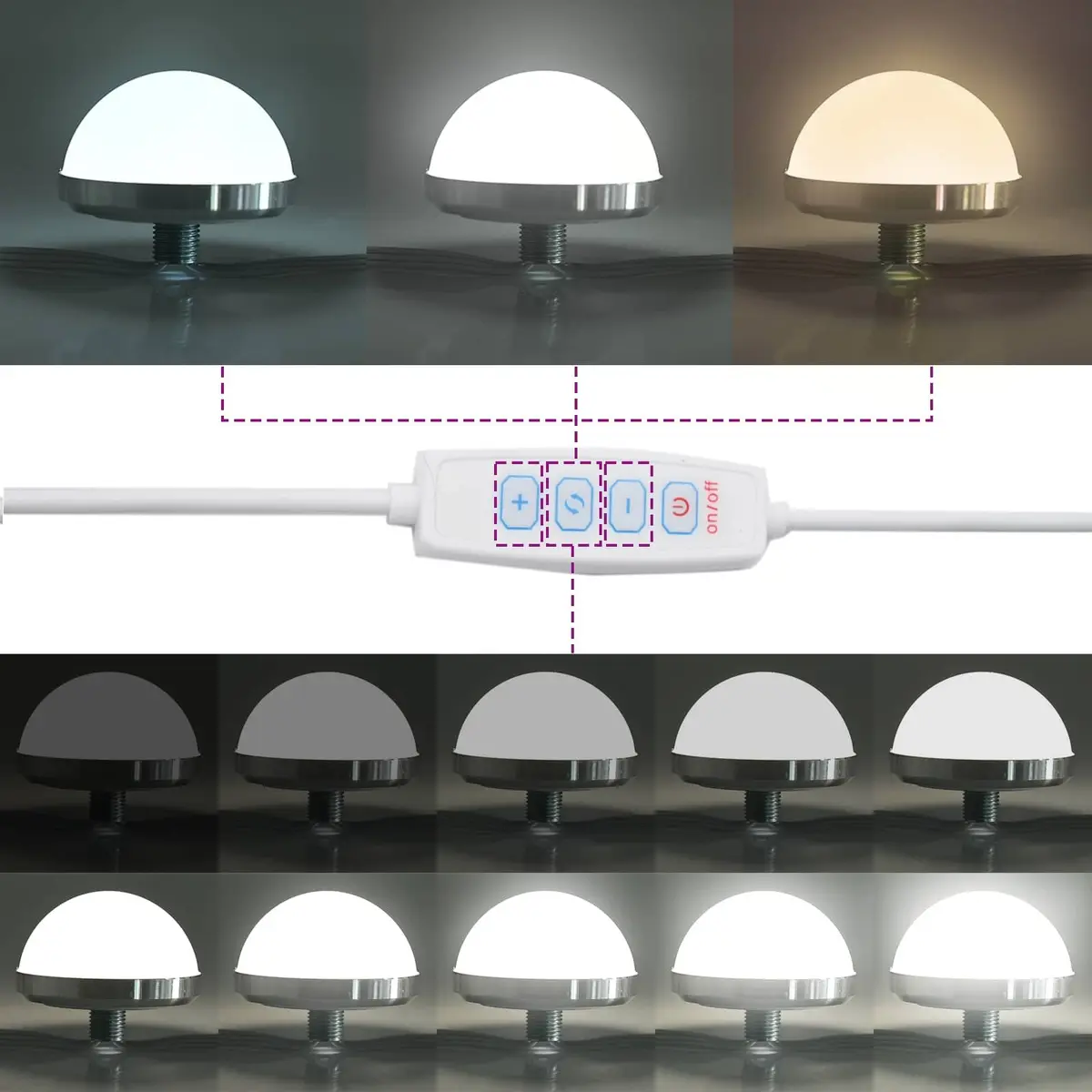 LED Vanity Mirror for Bathroom 60x55x18cm