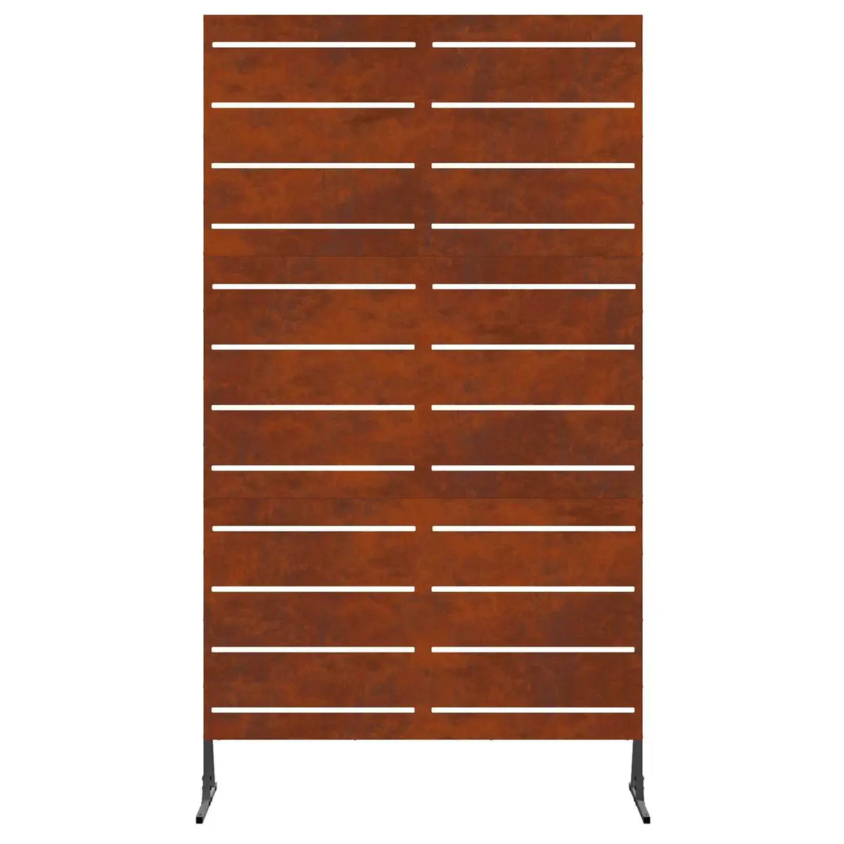 Garden Privacy Screen 100x50x180cm Steel Cut-Out Design Outdoor Patio Fence