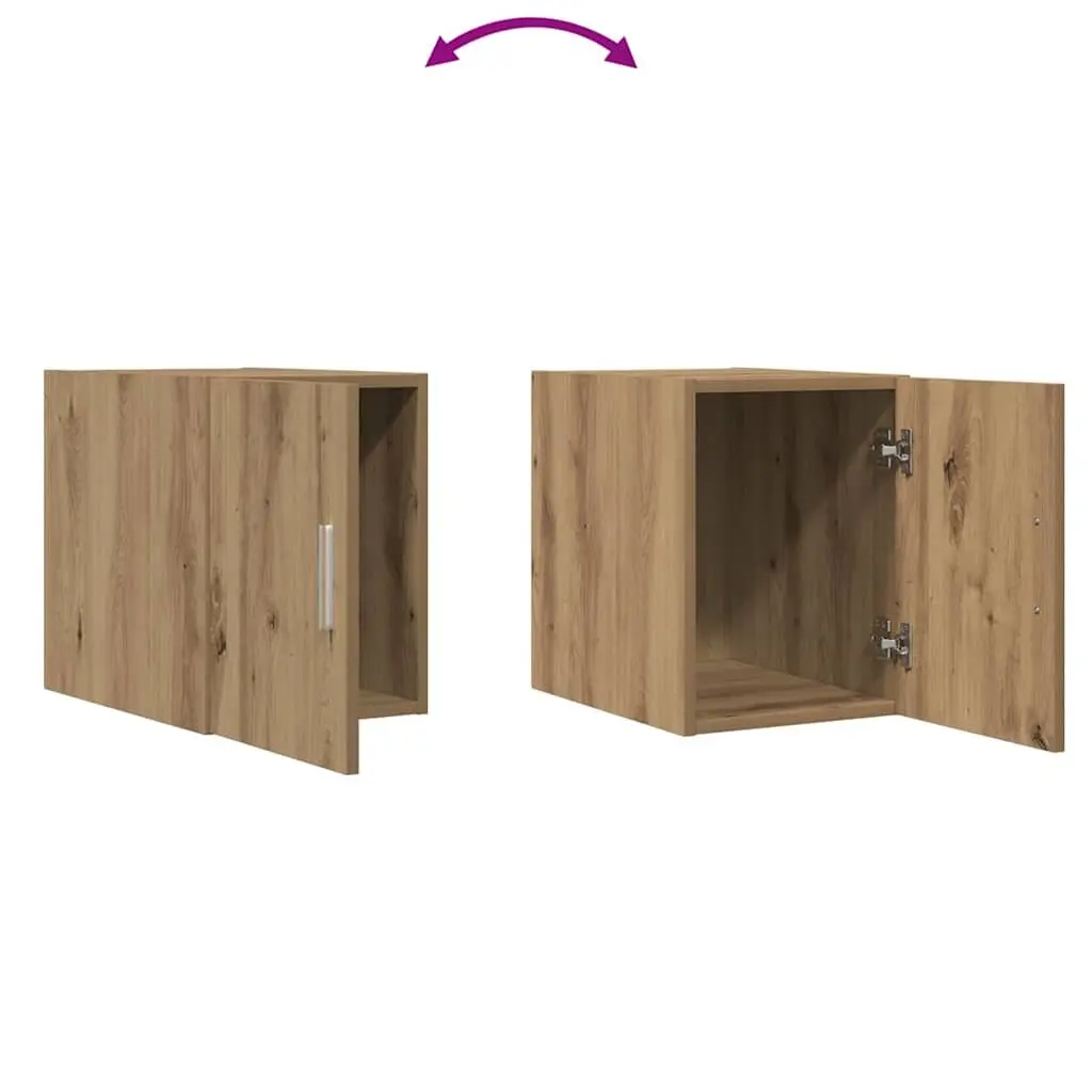Wall-Mounted Cabinet Brown Modern Storage Furniture Living Room Dining Buffet