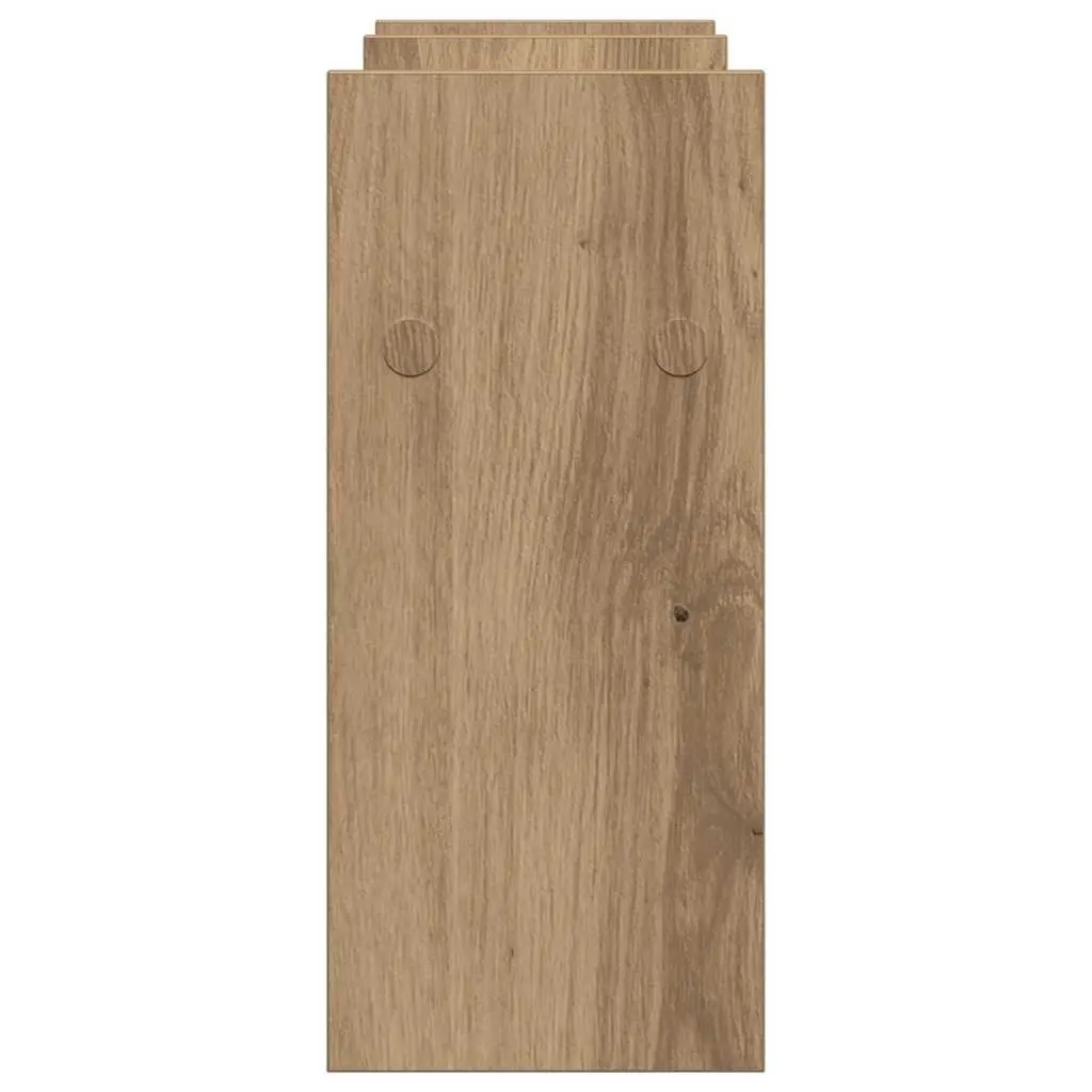 Desk Organiser Office Storage Compartment Tidy Workspace Engineered Wood Brown