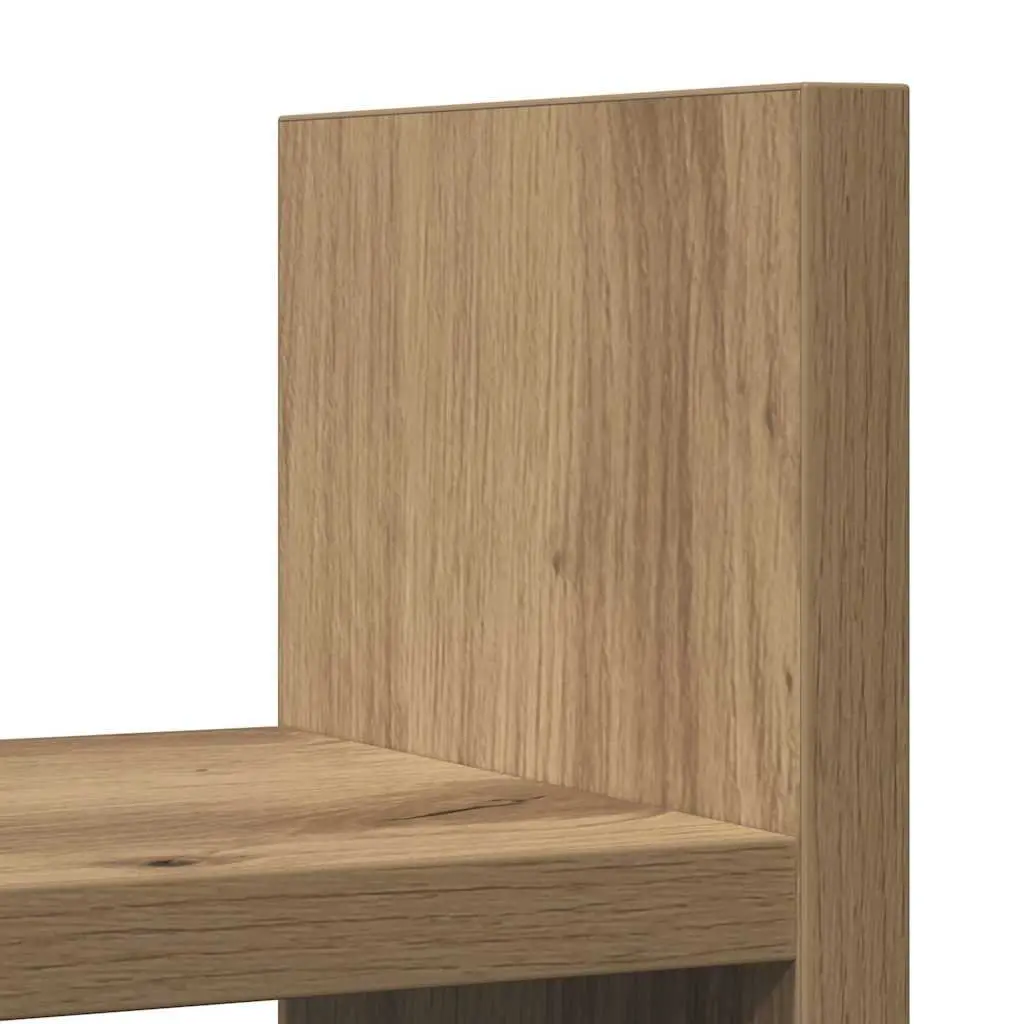 Desk Organiser Office Storage Compartment Tidy Workspace Engineered Wood Brown