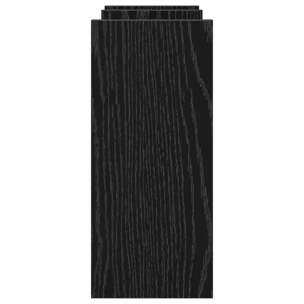 Desk Organiser for Office Use Black Oak Engineered Wood 50cm