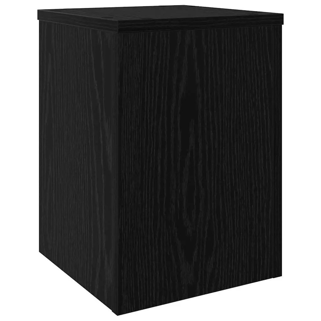 Plant Stand Indoor Outdoor 25 x 25 x 35 cm Black Oak 2 pcs