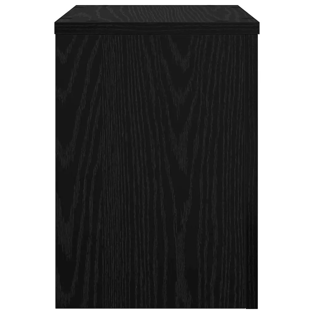 Plant Stand Indoor Outdoor 25 x 25 x 35 cm Black Oak 2 pcs