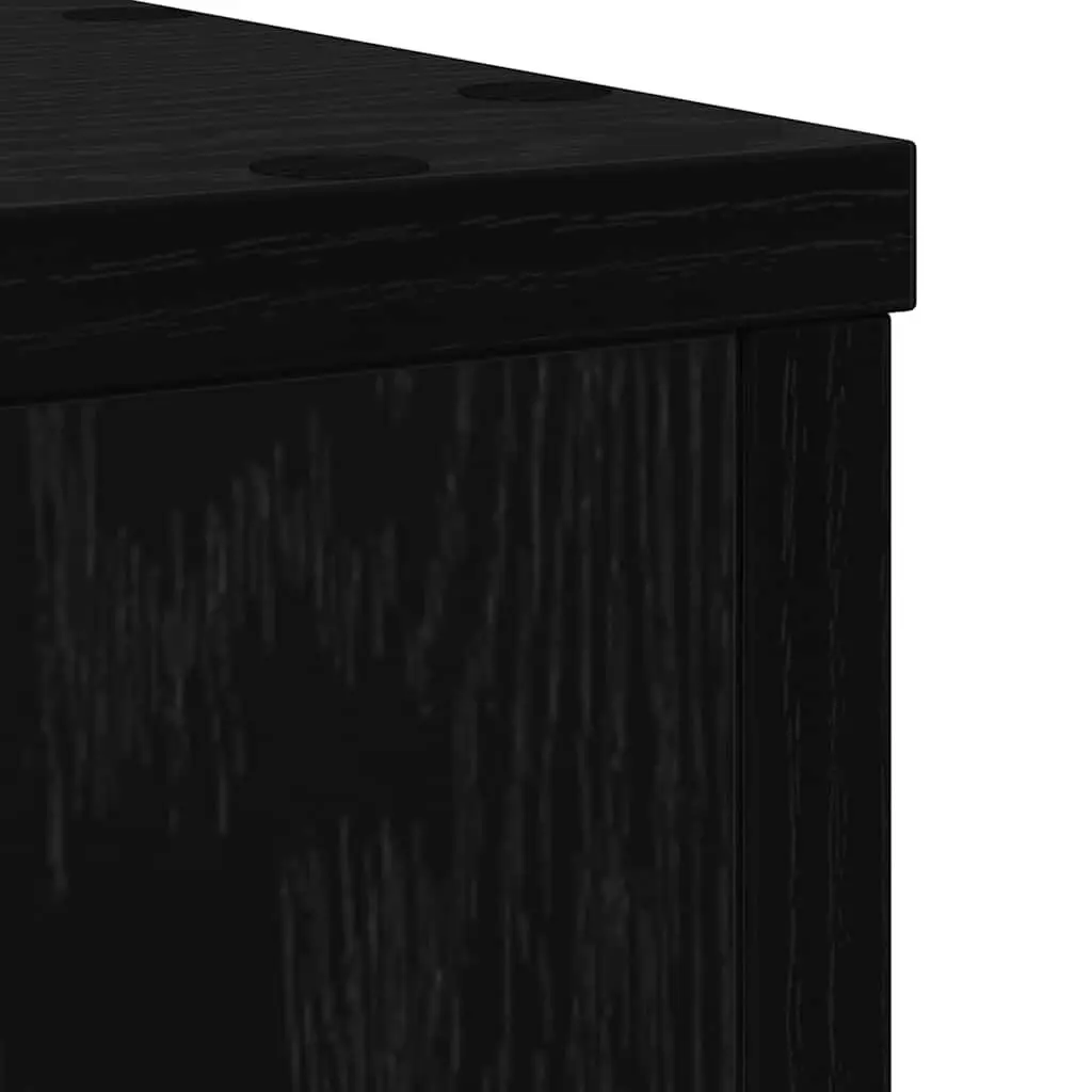 Plant Stand Indoor Outdoor 25 x 25 x 35 cm Black Oak 2 pcs