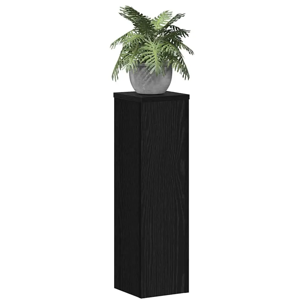 Plant Stand Indoor Outdoor 17x17x60cm 2 Pieces Black Modern Display