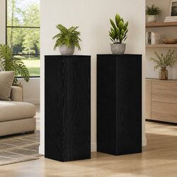 Plant Stand Dimensions 33x33x100cm, Black Oak Finish