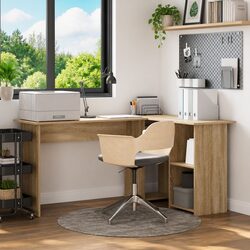 Corner Desk Specifications: Sonoma Oak 142 x 102 x 73 cm