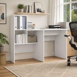 White Engineered Wood Desk Specifications: 131.5x50x106.5cm