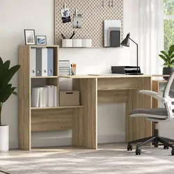 Specifications of Engineered Wood Desk with Storage Shelves