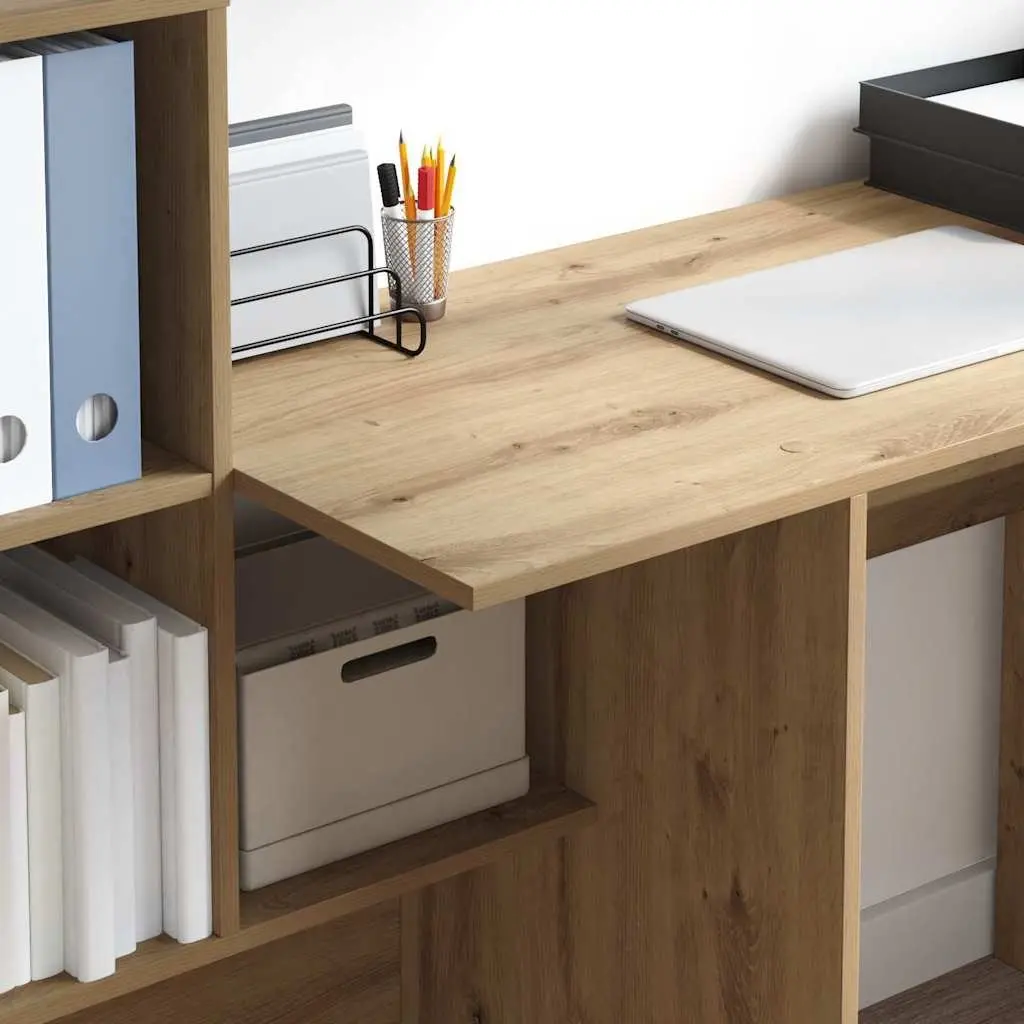 Brown Engineered Wood Desk