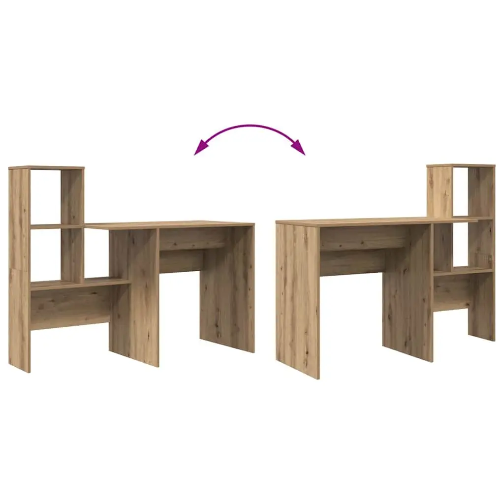 Brown Engineered Wood Desk