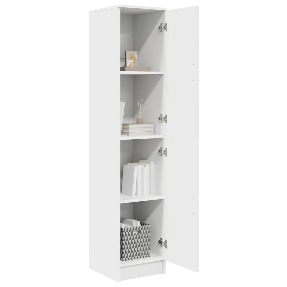 White Highboard Storage Cabinet Modern Bedroom Living Room Buffet Sideboard