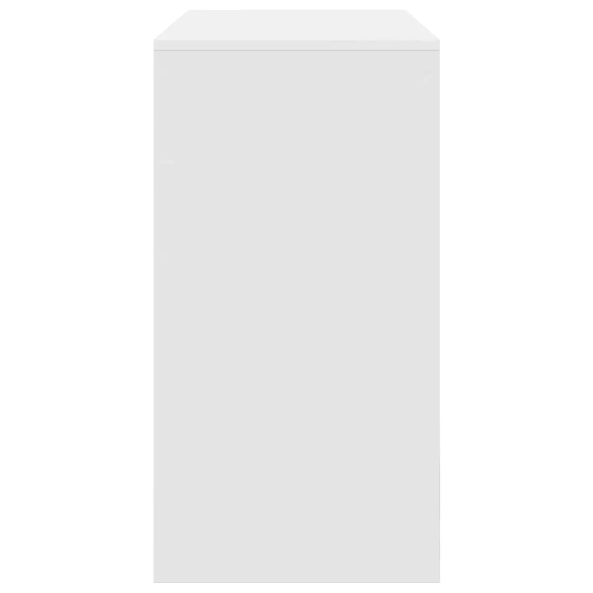White Writing Desk Compact Office Study Workspace 100x40x76cm Engineered Wood