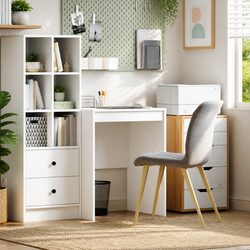 Compact Writing Desk – 60 x 50 x 76 cm, Engineered Wood