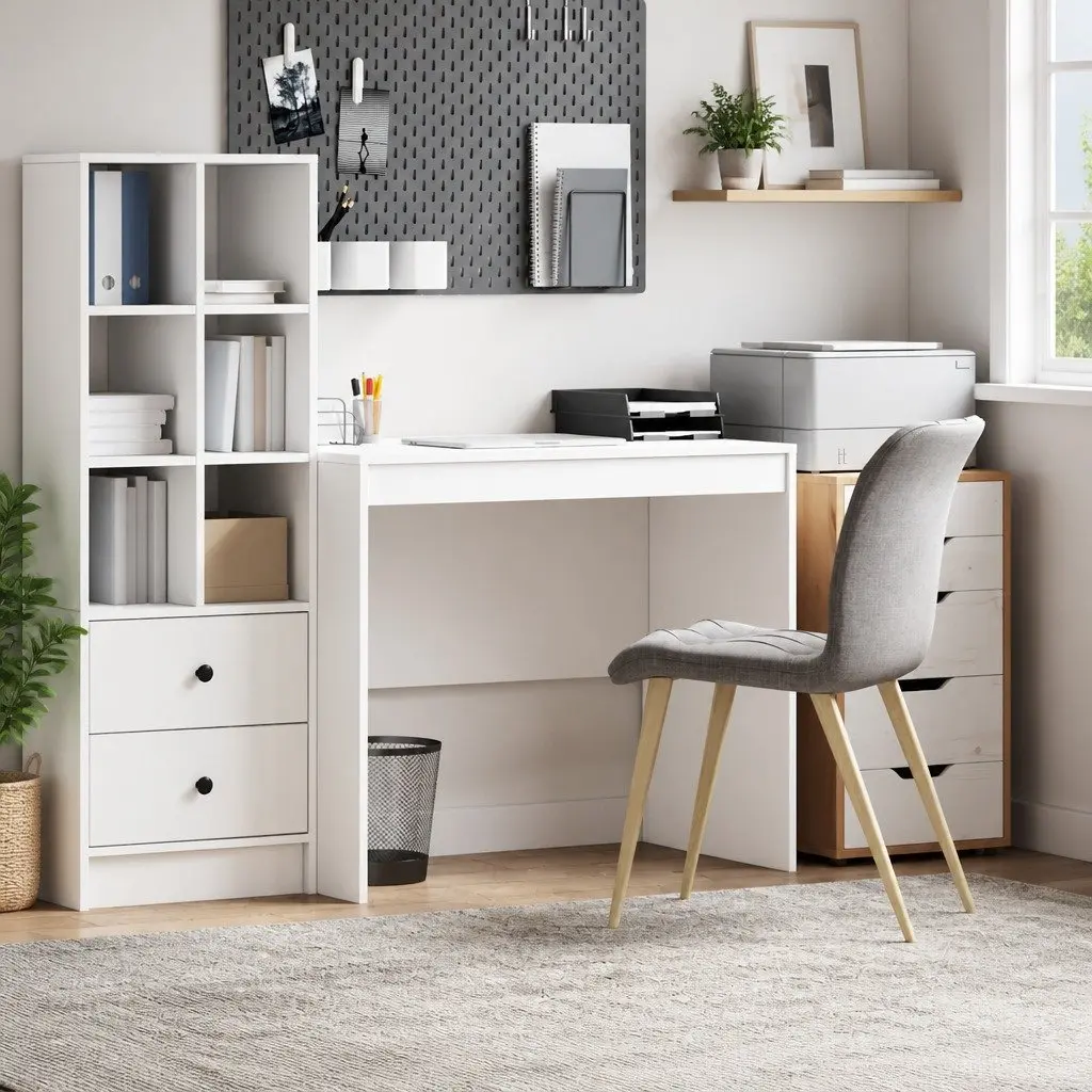Writing Desk for Home Office Compact Size 90 x 50 x 76 cm