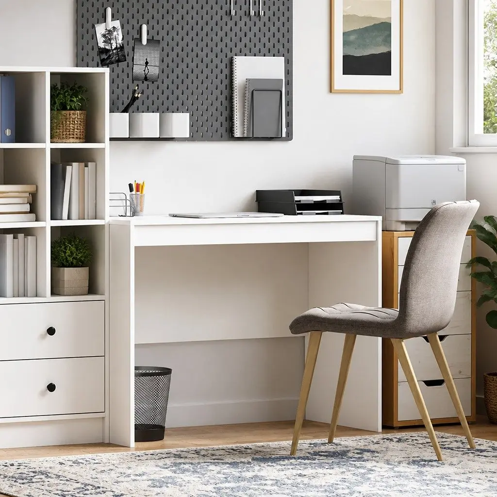 Writing Desk for Office Home Study Compact Size Modern Minimalist Engineered Wood