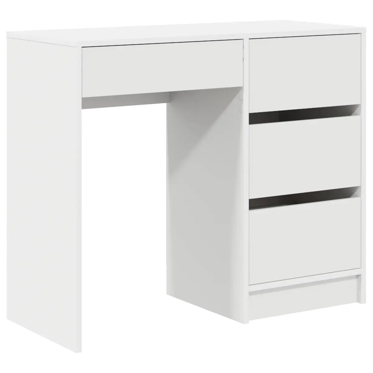 White Computer Desk for Home Office 90 x 37.5 x 75 cm