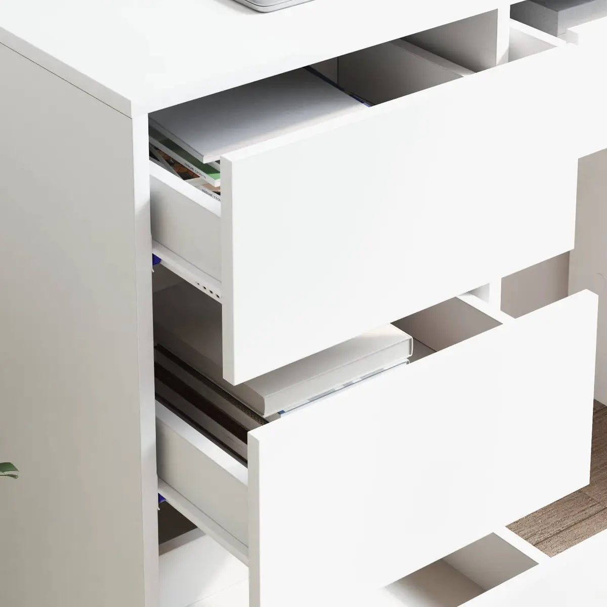 White Computer Desk for Home Office 90 x 37.5 x 75 cm