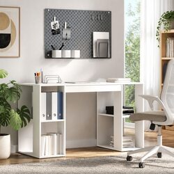 Specifications of White Desk with Storage 130 x 50.5 x 75 cm