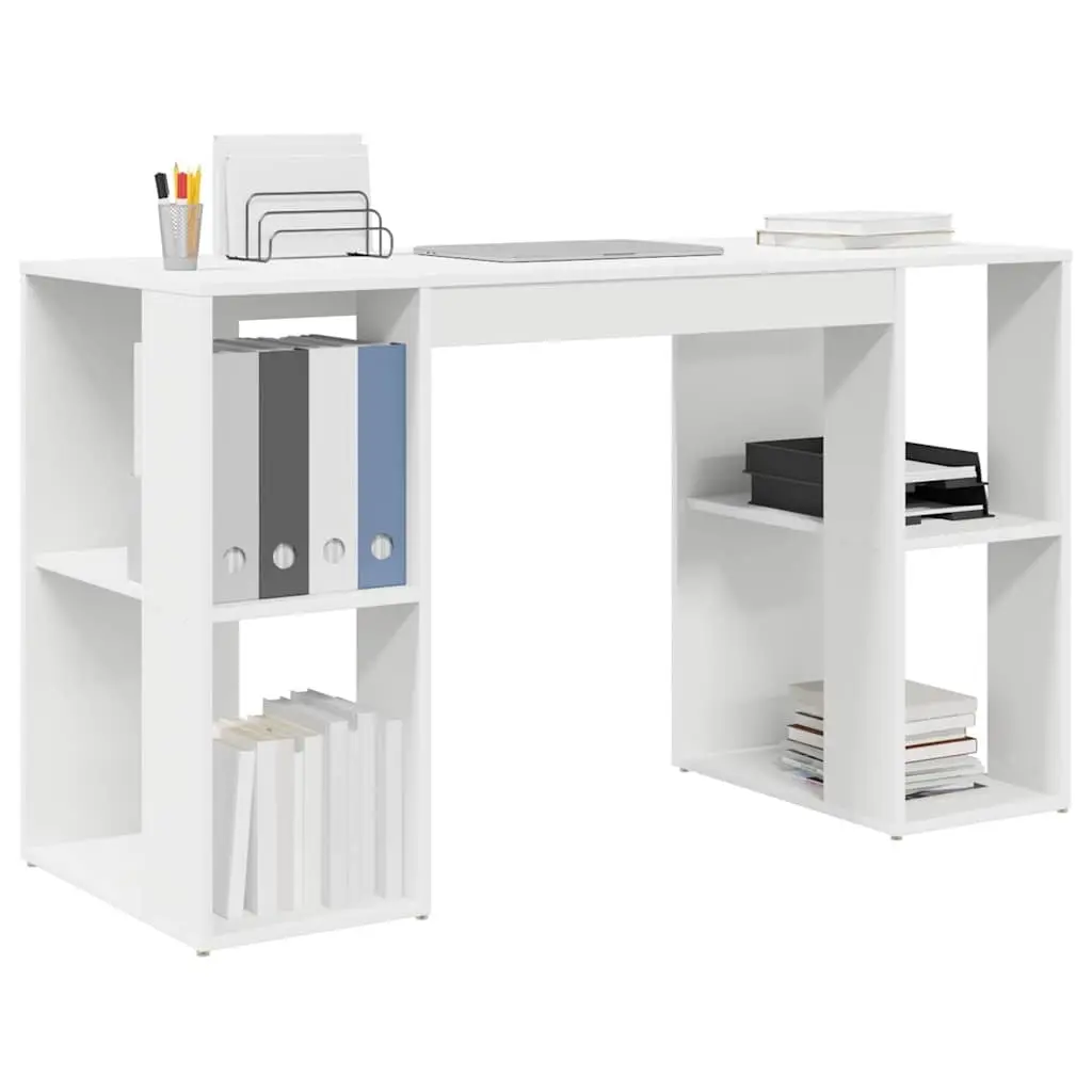 Desk for Home Office White 130 x 50.5 x 75 cm