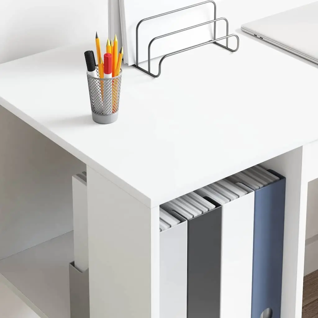 Desk for Home Office White 130 x 50.5 x 75 cm