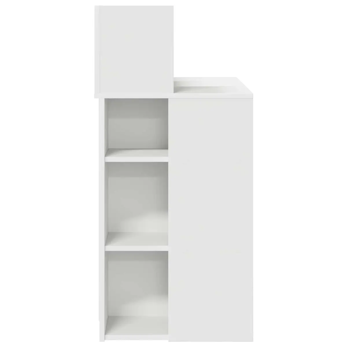 White Desk with Shelf for Office 90 x 48 x 101.5 cm