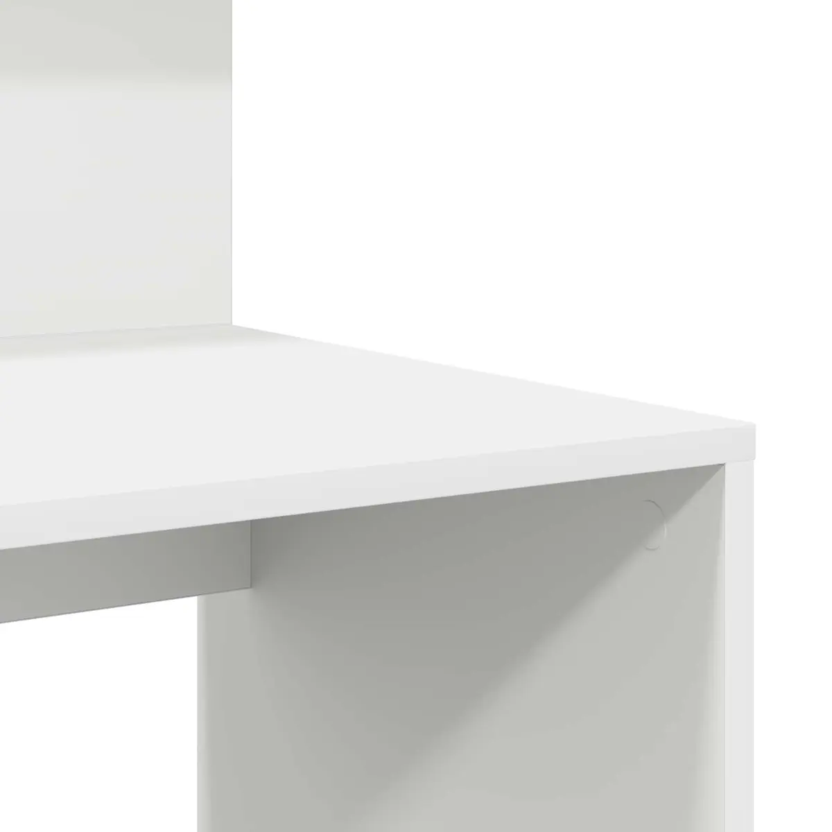 White Desk with Shelf for Office 90 x 48 x 101.5 cm