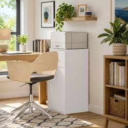 White Modern Sideboard Dimensions: 38 x 34 x 75 cm