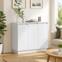 LED Sideboard Specifications: 90 x 32 x 75 cm Storage
