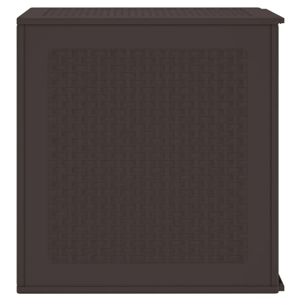 Garden Storage Box Brown Outdoor Furniture 55x53x57cm Polypropylene Container