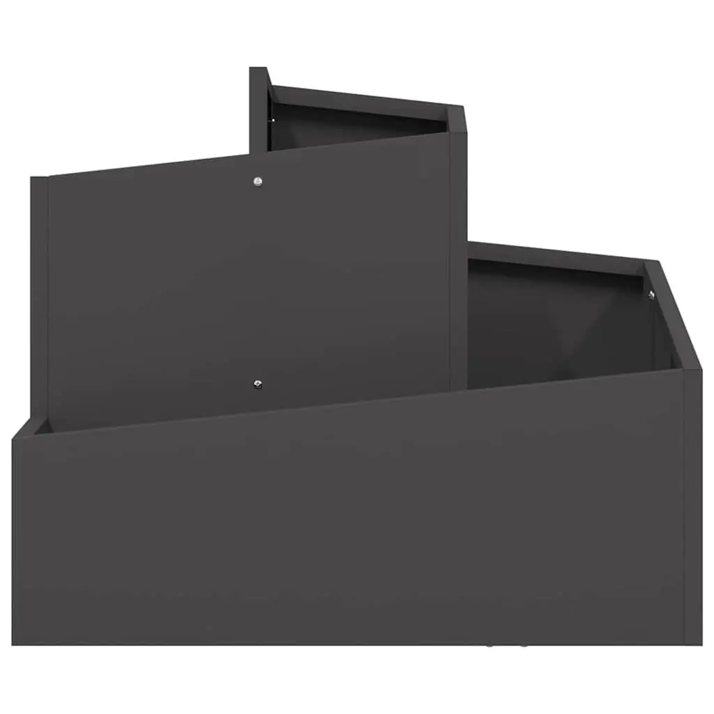 Black Metal Garden Planter 60x60x50cm