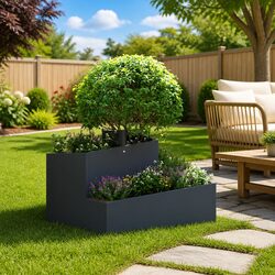 Specifications of Anthracite Garden Planter: 60 x 60 x 50 cm