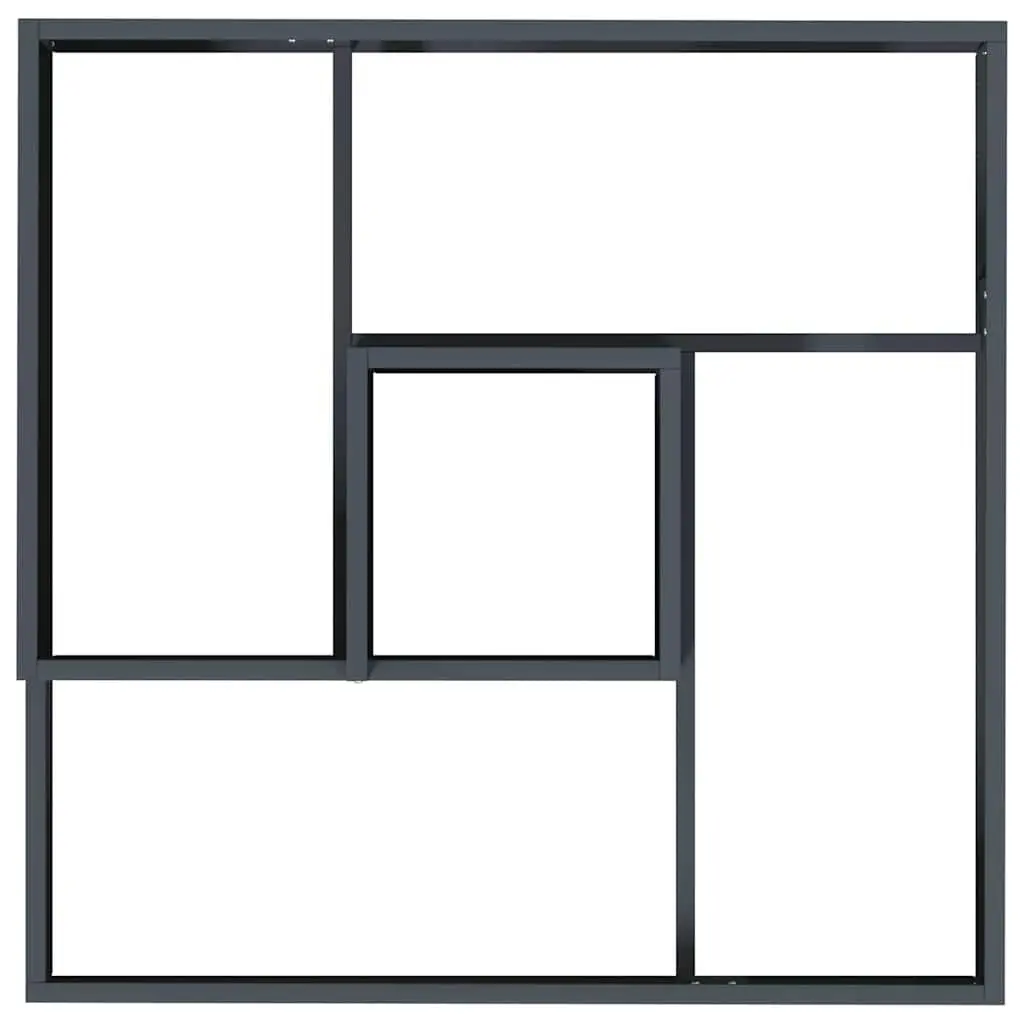 Metal Garden Planter Outdoor Use Anthracite 60 x 60 x 50 cm