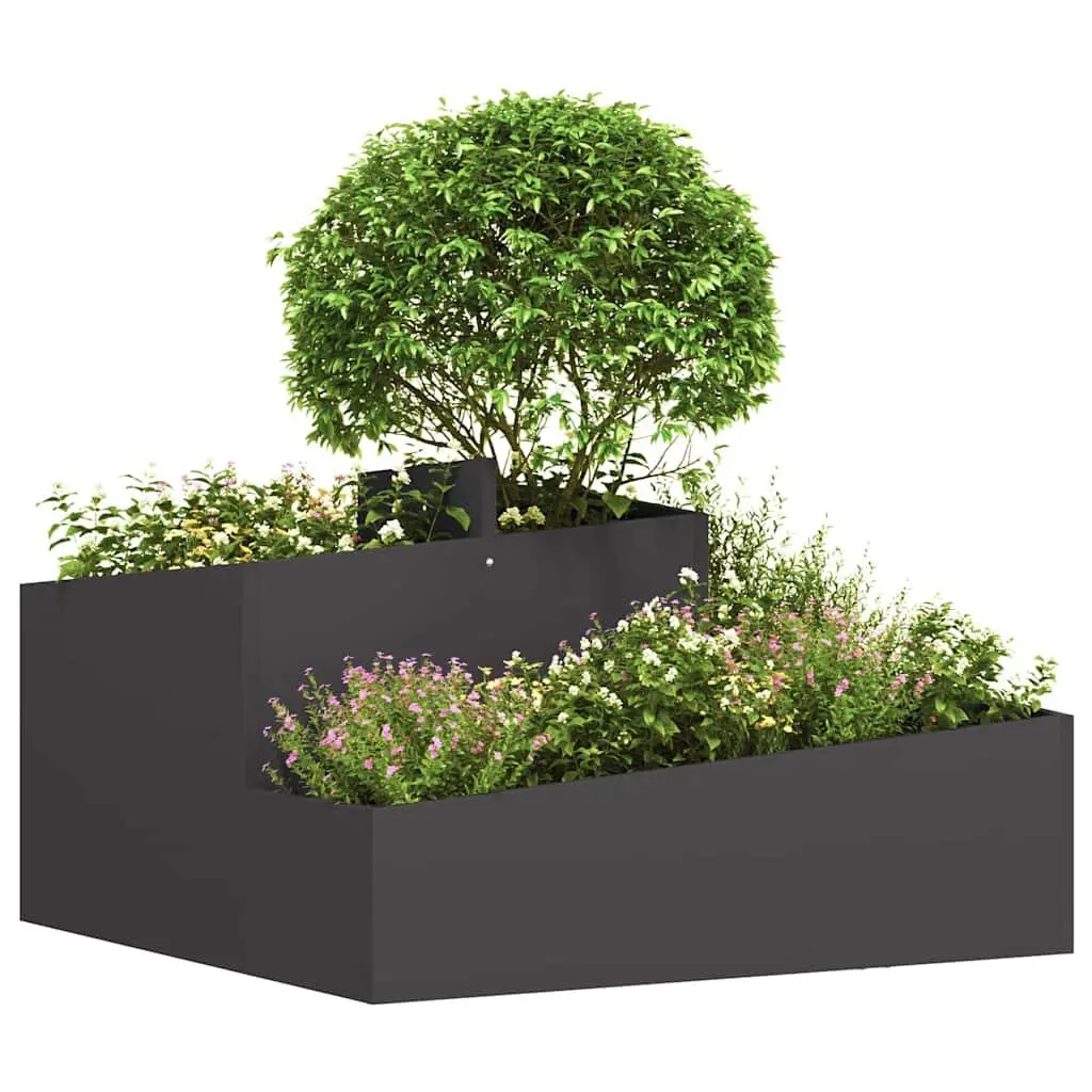 Metal Garden Planter Outdoor Use 80x80x50cm