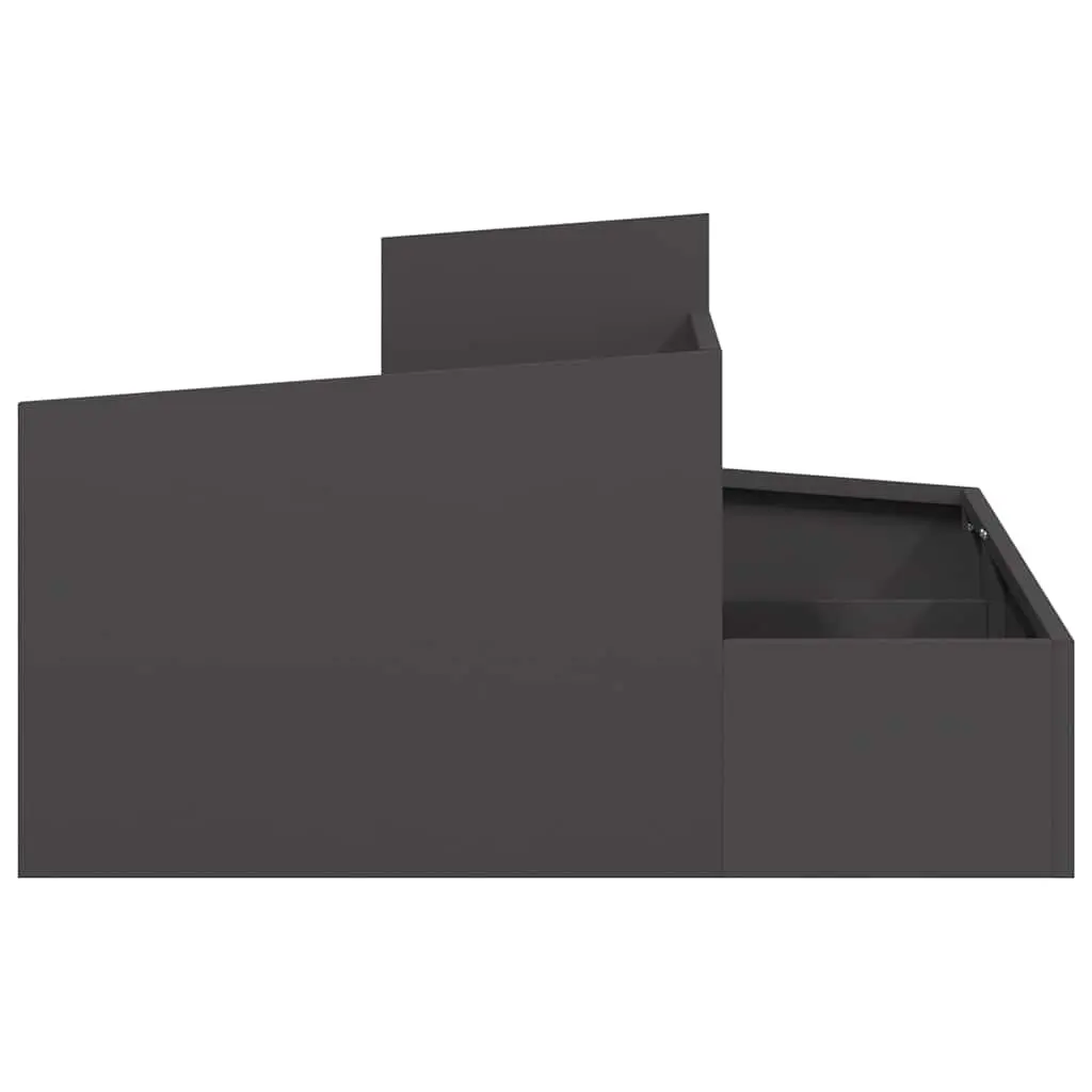 Metal Garden Planter Outdoor Use 80x80x50cm