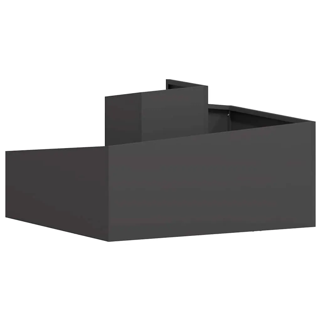 Metal Garden Planter Outdoor Use 80x80x50cm