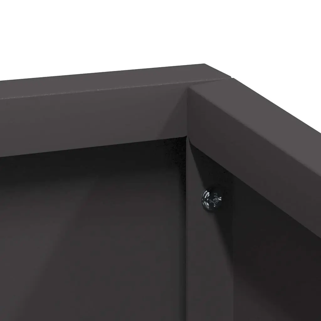 Metal Garden Planter Outdoor Use 80x80x50cm