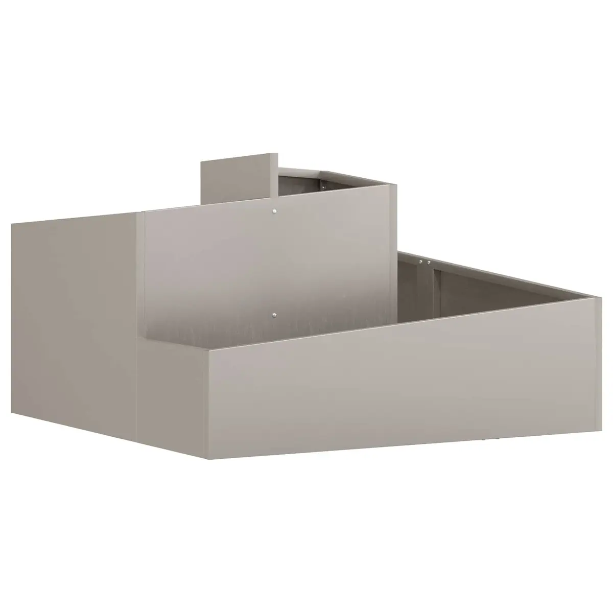 Metal Garden Planter Outdoor Raised Bed 80 x 80 x 50 cm