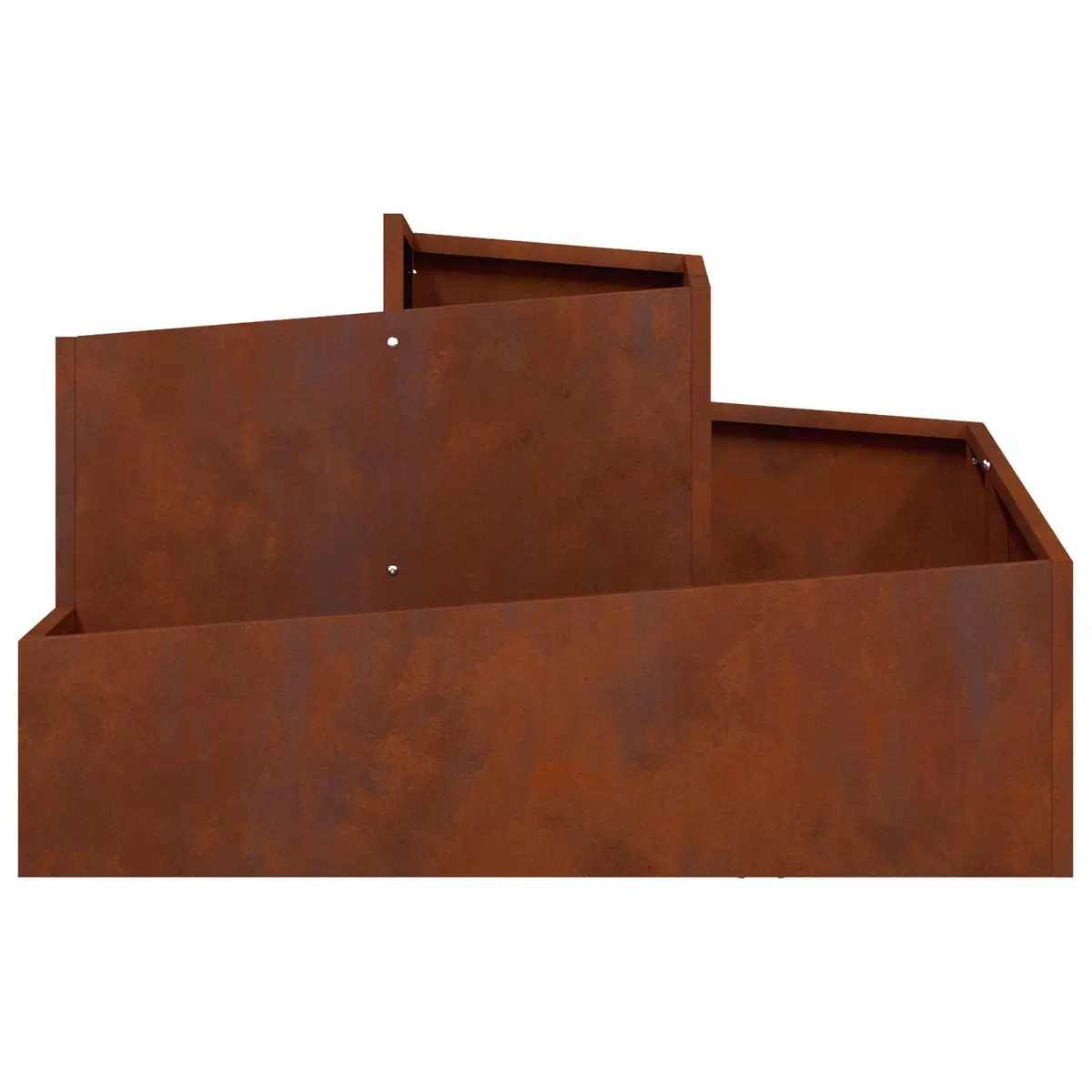 Metal Garden Planter Outdoor Raised Bed 80 x 80 x 50 cm