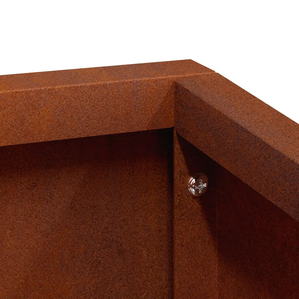 Metal Garden Planter Outdoor Raised Bed 80 x 80 x 50 cm