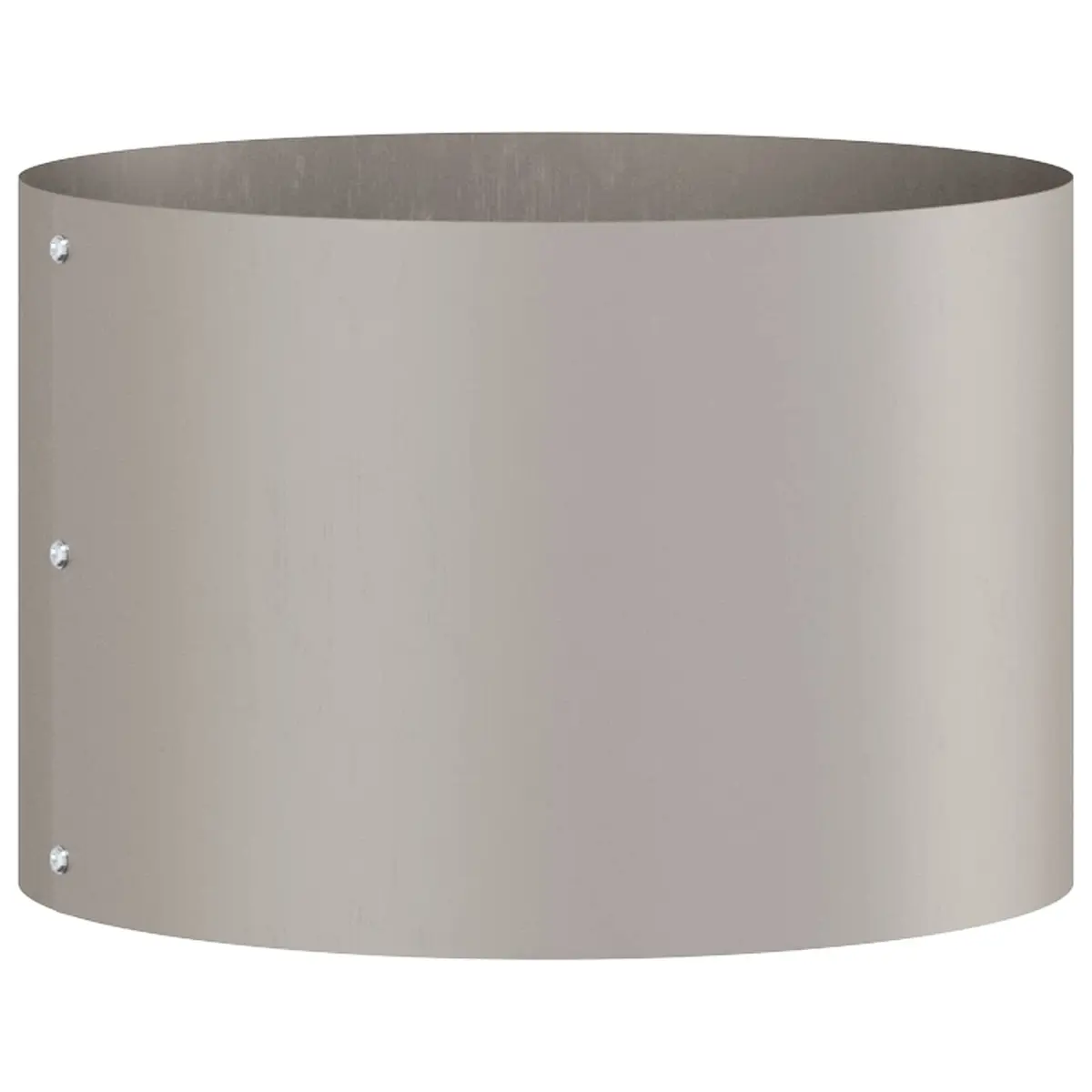 Garden Planter Ring Outdoor Steel Frame Round 30 x 30 x 20 cm Weathering Brown