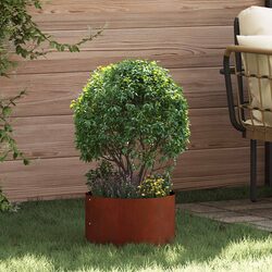 5-Piece Round Planter Ring Set - Steel, 30 x 30 x 20 cm