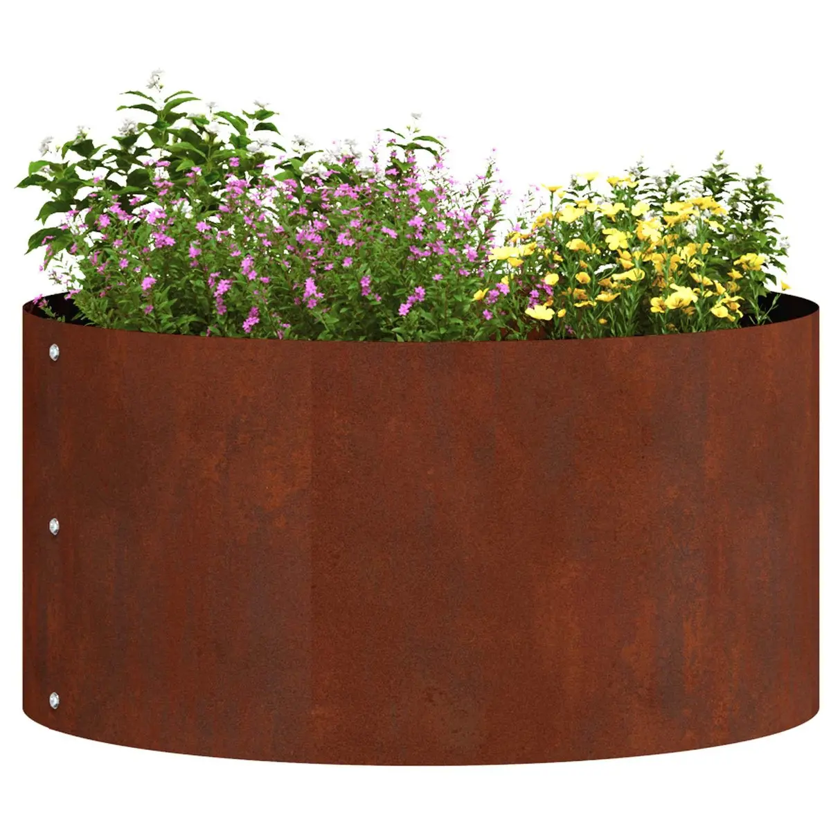Steel Planter Ring Outdoor Garden Decor Round 40cm