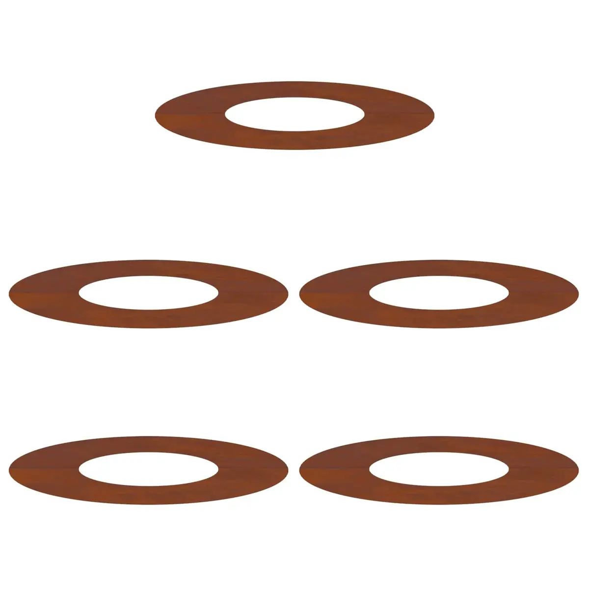 Tree Ring Set Outdoor Garden Decorative Flat Ring Brown Ø30/60cm