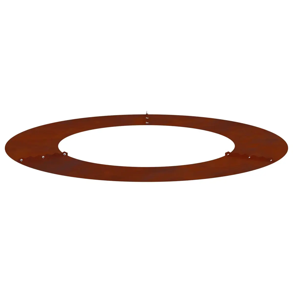 Tree Ring Flat 5 Pieces Brown Garden Outdoor Lawn Protective Decorative Edging